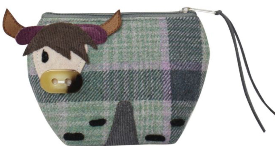 Tweed Highland Cow Purse