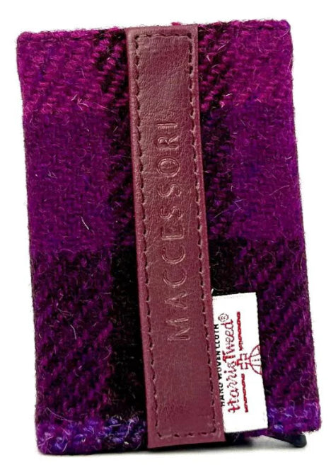 Harris Tweed Pop Up Card Holder