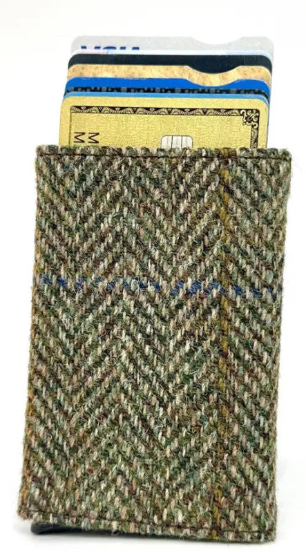 Harris Tweed Pop Up Card Holder