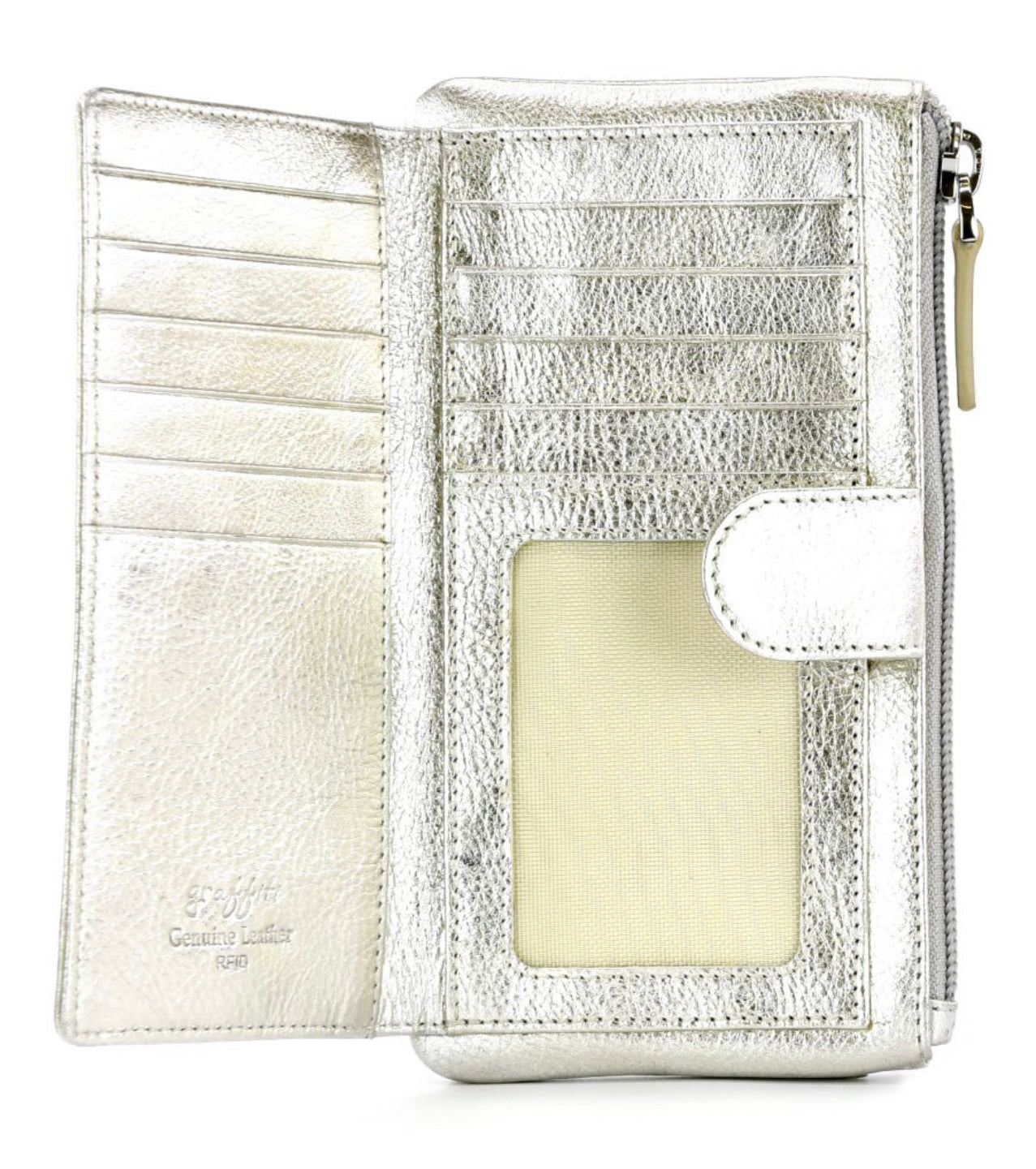 Ladies Metallic Wallet Purse