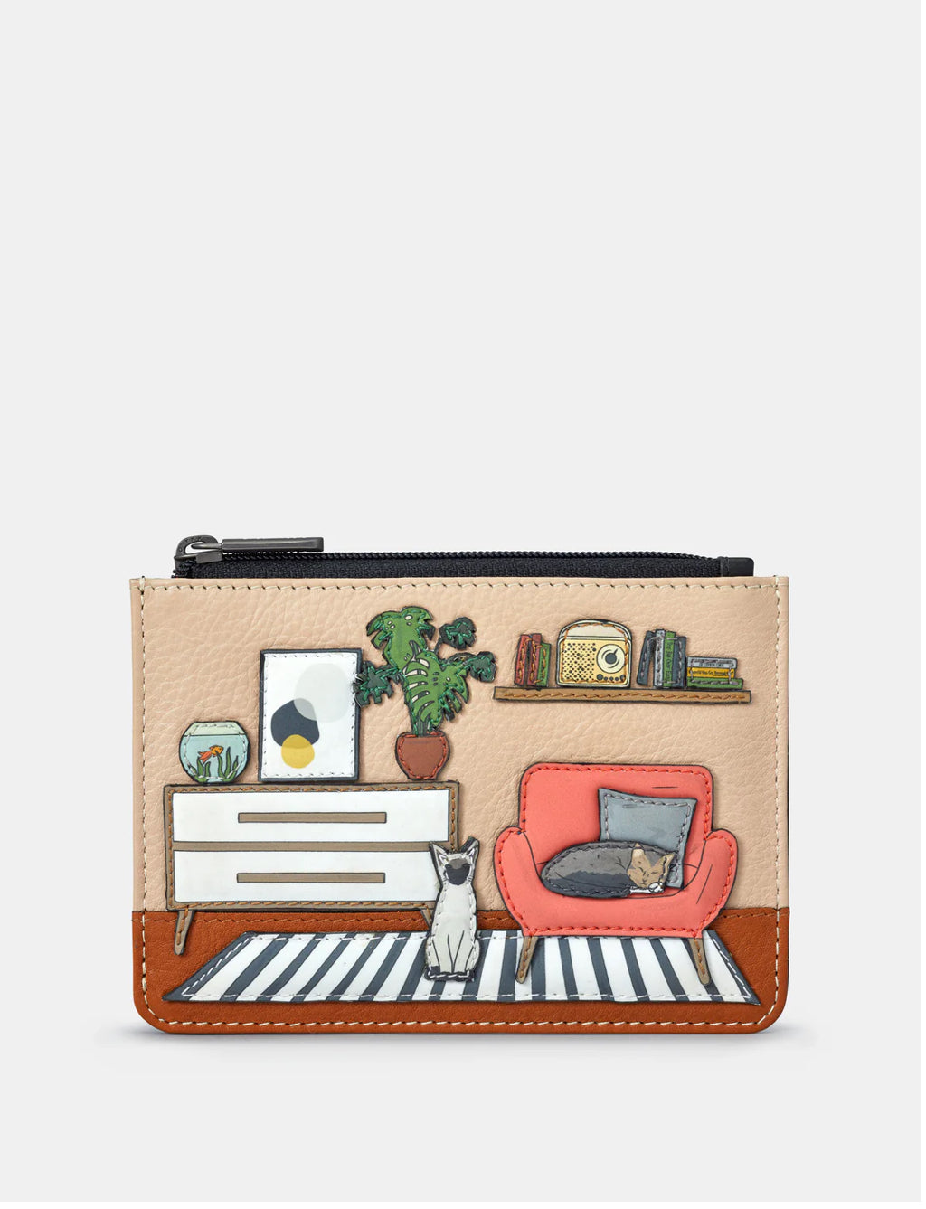 Cat Lounge Zip Top Purse