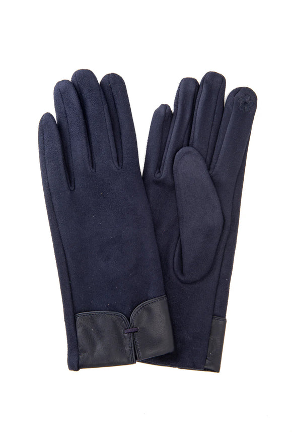 Aldina Black Suedette Glove FB78