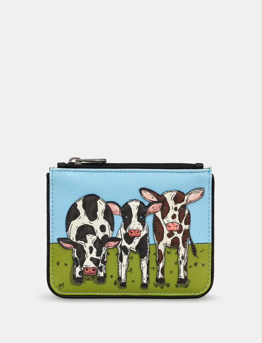 Moo Family Ziptop Purse