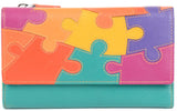 Ladies jigsaw design large purse