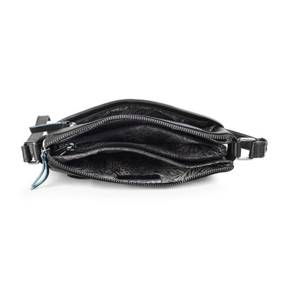 Black Crossbody Organiser Bag