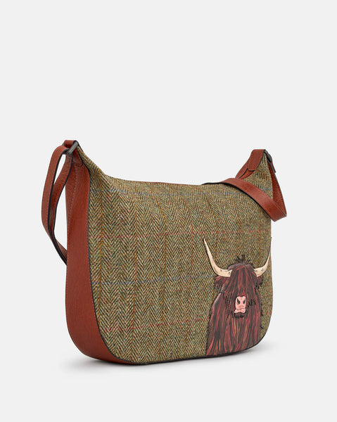 Highland Cow Hobo Bag