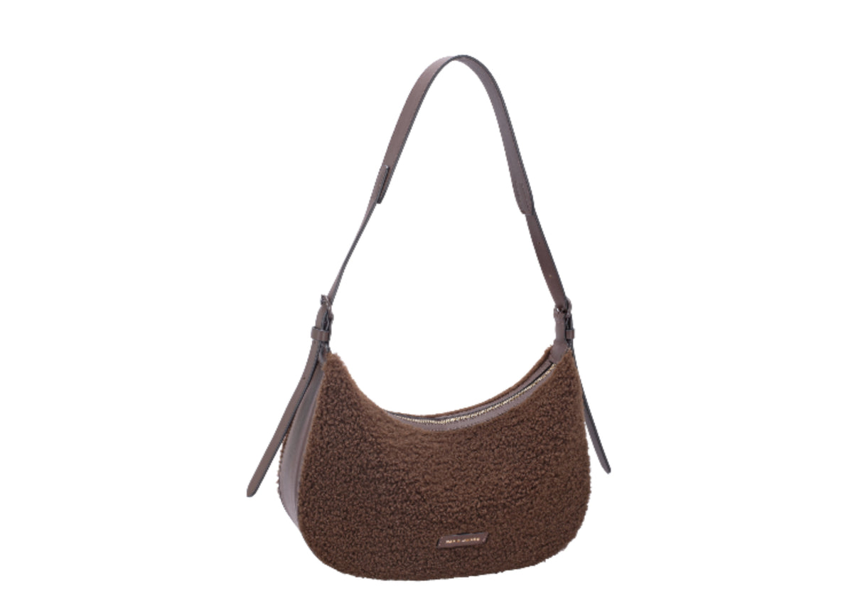 Faux Sheepskin Shoulder Bag CM8608