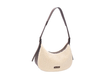 Faux Sheepskin Shoulder Bag CM8608