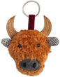 Earth Squared Highland Cow Keyrings