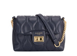 Quilted shoulder bag with Gold Chain