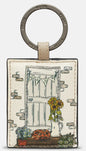 Country Cottage Doorway Keyring