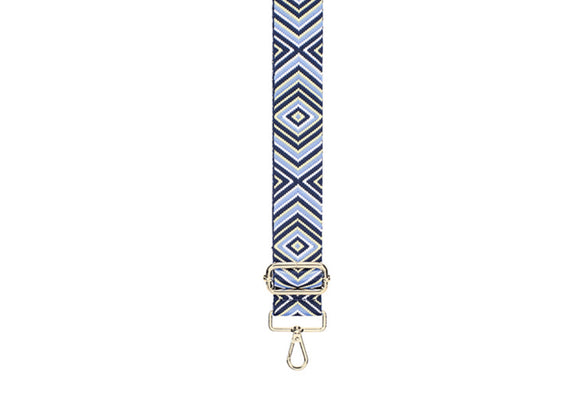 Dk Blue/Camel Chevron Bag Strap