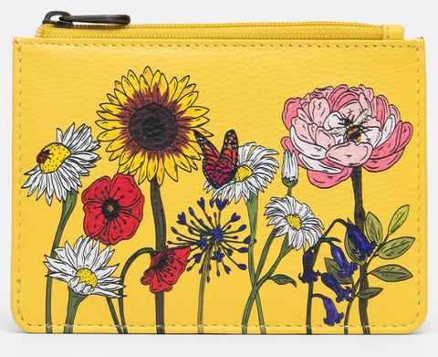 Buttercup Wildflowers leather purse