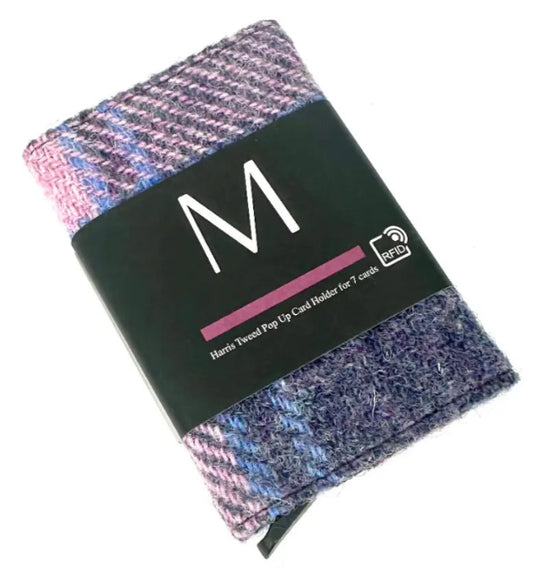 Harris Tweed Pop Up Card Holder