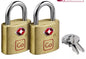 TSA Brass Key Twin Padlocks