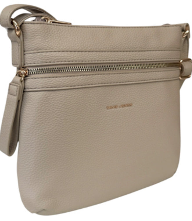 Shoulder bag with front zip