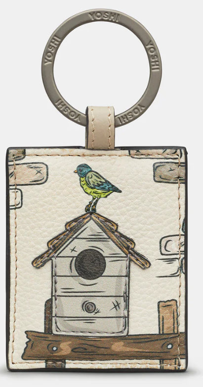 Country Cottage Birdhouse Keyring