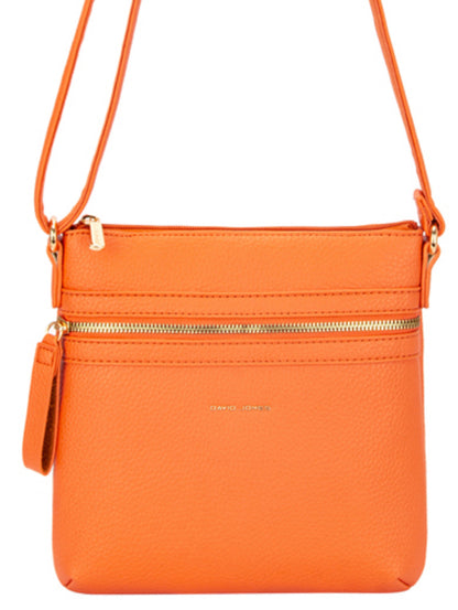 Shoulder bag with front zip