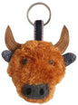 Earth Squared Highland Cow Keyrings