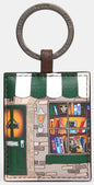 Curiosity Bookshop Keyring (brown)