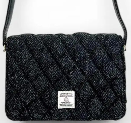 Quilted Harris Tweed Shoulder Bag