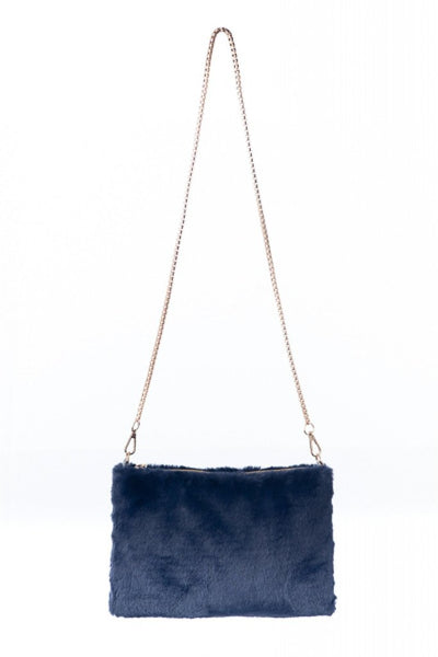 Fur Bag with Chain Strap