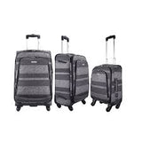 Grey Stripe Luggage