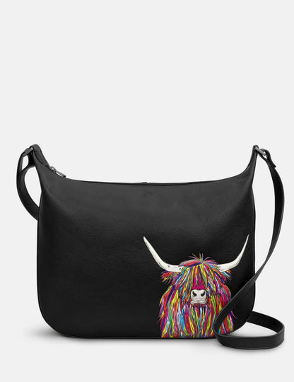 Highland Cow Hobo Bag