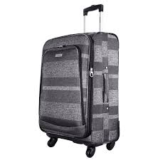 Grey Stripe Luggage