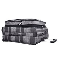 Grey Stripe Luggage
