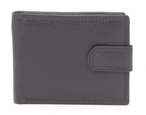 RFID Black Leather Wallet 6-18