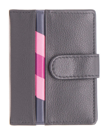 RFID Leather Card Holder With Tab PO12