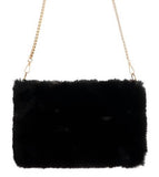 Fur Bag with Chain Strap