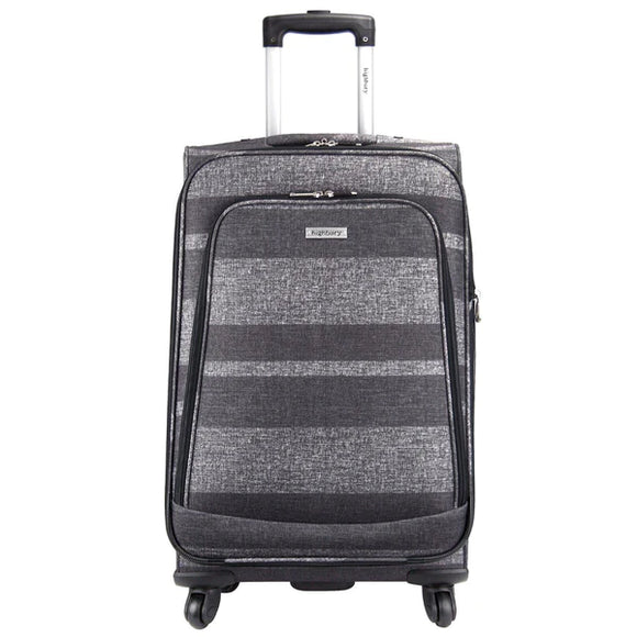 Grey Stripe Luggage