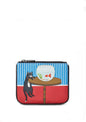 Cat & Fish Zip Top Coin Purse