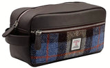 Wash Bag with Harris Tweed